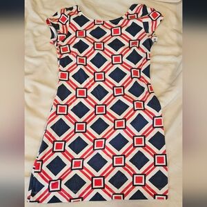 Mahi Gold cap sleeve dress, S